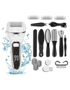 Removedor de Callos Eléctrico Syver con Kit de Pedicura 10 Piezas