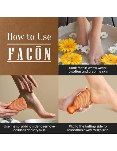 Piedra Pómez Natural Facón El Retador - Exfoliante de Pies
