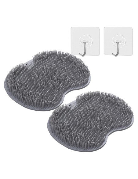 2PACK Alfombrilla Exfoliante para Pies VREOM con Ventosas 23x30cm