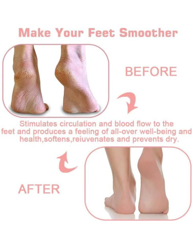 2PACK Alfombrilla Exfoliante para Pies VREOM con Ventosas 23x30cm