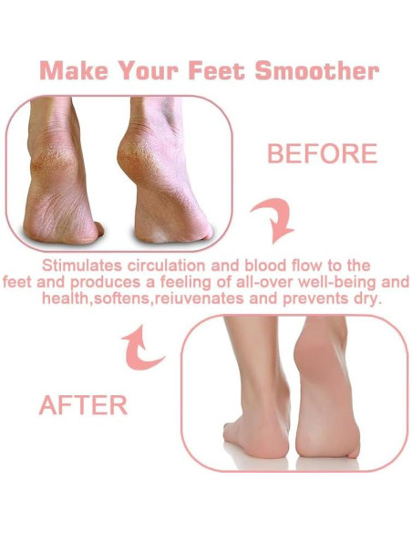 2PACK Alfombrilla Exfoliante para Pies VREOM con Ventosas 23x30cm