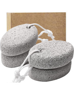 Paquete de 4 Piedras Pómez Naturales Borogo para Pedicura 2