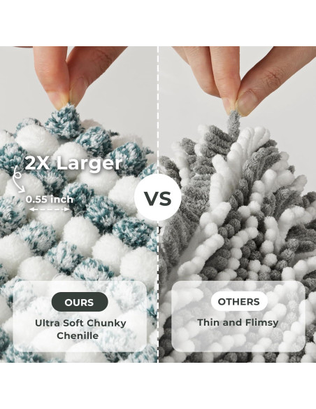 Alfombra de Baño FRESHMINT Chenille Ombre 81.3x50.8cm Azul Aqua