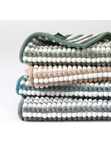 Alfombra de Baño FRESHMINT Chenille Ombre 81.3x50.8cm Azul Aqua