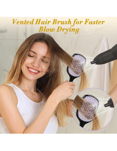 Cepillo Desenredante DUAIU con Peine, Antiestático y Ventilado 2