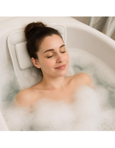 Almohada de Baño Completa Dependable - Malla 5D con 21 Ventosas 2