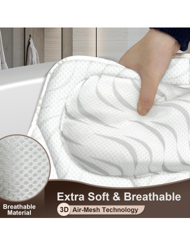 Almohada de Baño Ergonómica Horigay - Soporte Cuello y Espalda