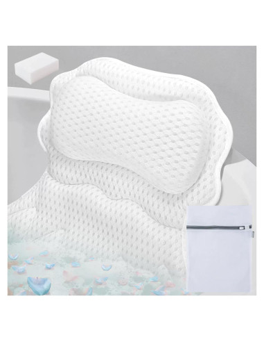 Almohada de Baño Ergonómica Lifethw con Ventosas 40.9 cm