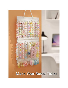 Organizador de Lazos para Cabello Aiqriwv - 2 Piezas Blanco 2