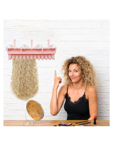 Soporte para Extensiones de Cabello SPEALLOY Rosa Silicona 360g