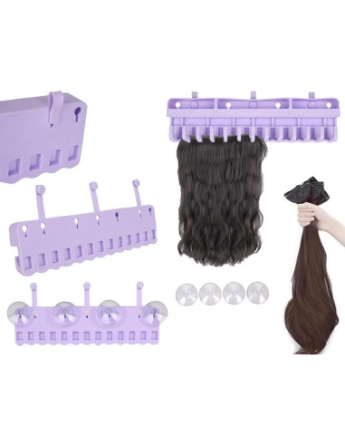 Soporte para Extensiones de Cabello SPEALLOY Rosa Silicona 360g