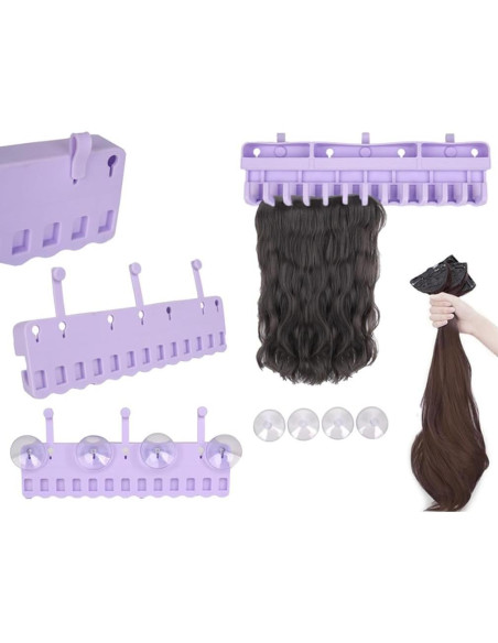 Soporte para Extensiones de Cabello SPEALLOY Rosa Silicona 360g