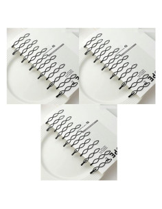 36 Pinzas de Pelo Negras Mini Clip JJLFresheners 2.54 cm