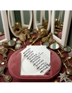 36 Pinzas de Pelo Negras Mini Clip JJLFresheners 2.54 cm 2