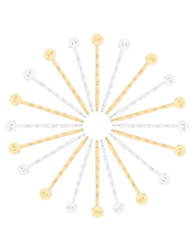 100 Pasadores de Cabello Arricraft 51.5mm Plateados y Dorados