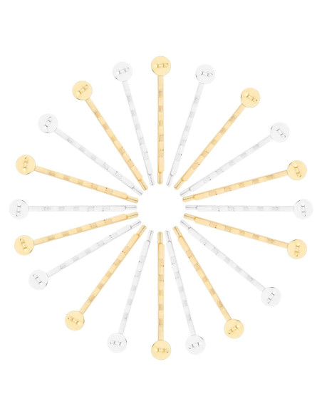100 Pasadores de Cabello Arricraft 51.5mm Plateados y Dorados