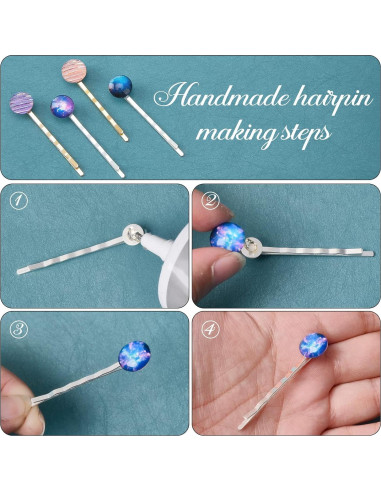 100 Pasadores de Cabello Arricraft 51.5mm Plateados y Dorados