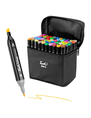 Marcadores de Dibujo GCVOPTON 60 Colores Doble Punta