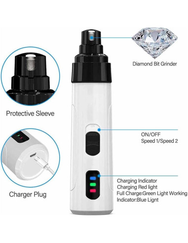 Cortador de Uñas Eléctrico Tadium Silent Grind Pro 2025