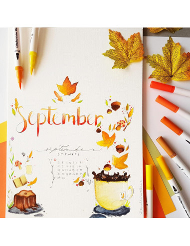 Marcadores Ohuhu Doble Punta 160 Colores Tinta a Base de Agua