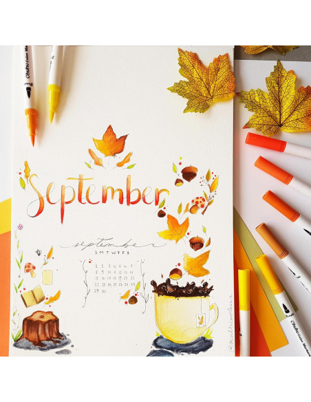 Marcadores Ohuhu Doble Punta 160 Colores Tinta a Base de Agua