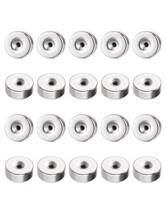 20 Piezas Respaldo de Aretes de Acero Inoxidable Yuomeaz 5mm