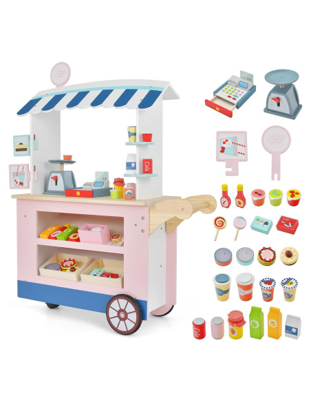 Carrito de Comida HONEY JOY 30 Piezas para Niños