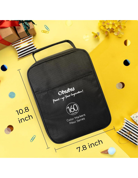 Marcadores Ohuhu Doble Punta 160 Colores a Base de Agua