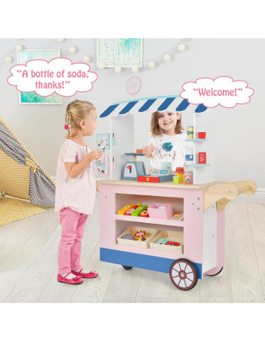 Carrito de Comida HONEY JOY 30 Piezas para Niños