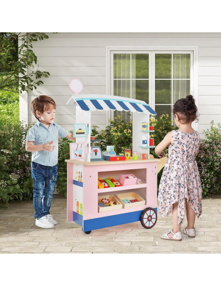 Carrito de Comida HONEY JOY 30 Piezas para Niños