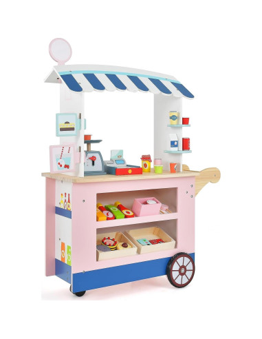 Carrito de Comida HONEY JOY 30 Piezas para Niños