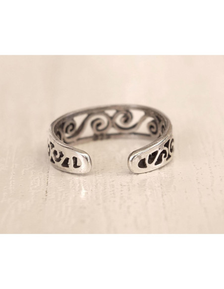 Anillo ajustable de plata esterlina 925 MiYa Creations