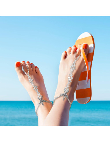 6 Piezas Sandalias Descalzas de Joyería Kenning para Mujeres