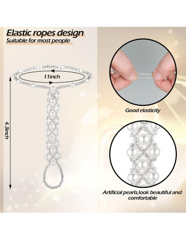 6 Piezas Sandalias Descalzas de Joyería Kenning para Mujeres