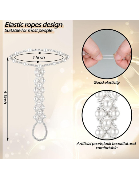 6 Piezas Sandalias Descalzas de Joyería Kenning para Mujeres