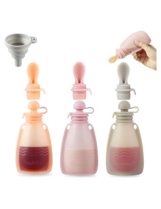 Bolsas de Silicona Reutilizables PandaEar 5.5oz 3 Piezas