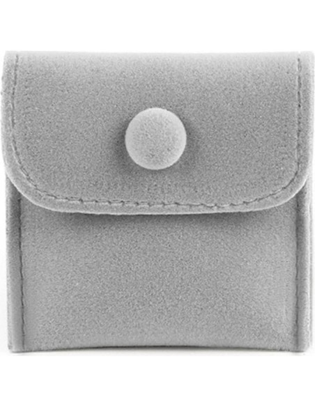 Paquete de 10 Bolsas de Almacenamiento de Joyas Hsiwto Gris