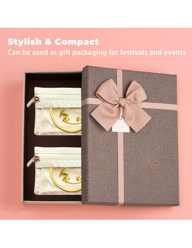 6 Bolsas de Joyería CFTONE, Organizador Portátil Blanco Roto