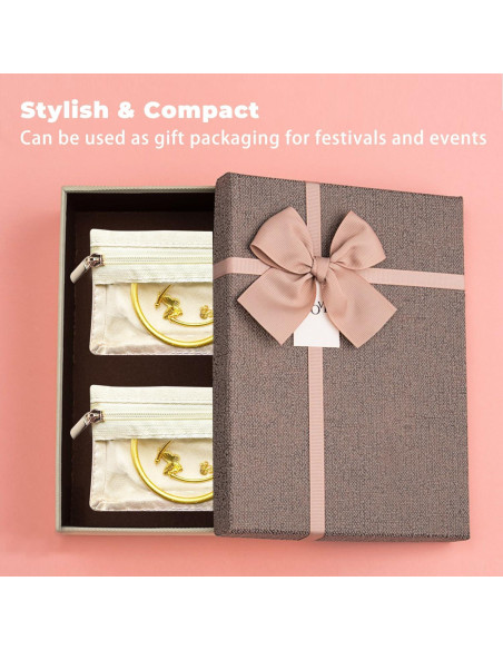 6 Bolsas de Joyería CFTONE, Organizador Portátil Blanco Roto