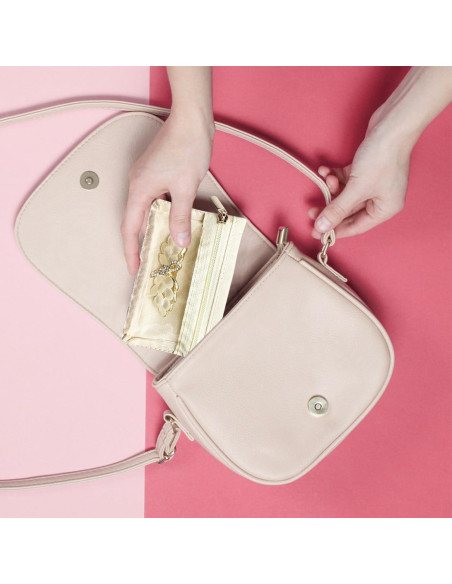 6 Bolsas de Joyería CFTONE, Organizador Portátil Blanco Roto