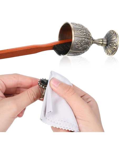 Juego de Limpieza de Joyería Neyauo 6 Piezas Cepillos y Paños