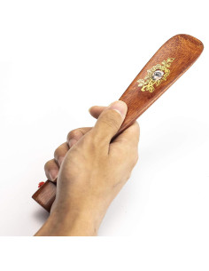 Cuerno de zapato de madera Y-Nut 22 cm rojo para hombres y mujeres 2