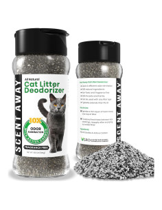 Desodorante para Gato Scent Away 298g - Sin Fragancia, Carbono Activo