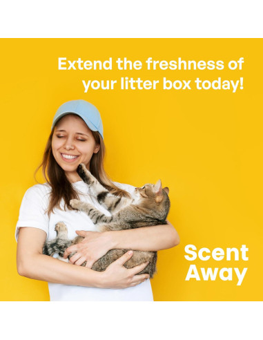 Desodorante para Gato Scent Away 298g - Sin Fragancia, Carbono Activo