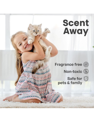Desodorante para Gato Scent Away 298g - Sin Fragancia, Carbono Activo