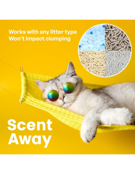 Desodorante para Gato Scent Away 298g - Sin Fragancia, Carbono Activo