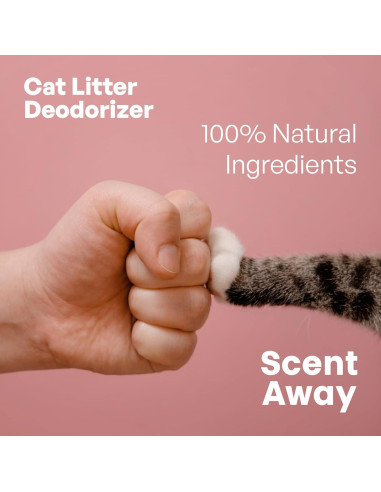 Desodorante para Gato Scent Away 298g - Sin Fragancia, Carbono Activo