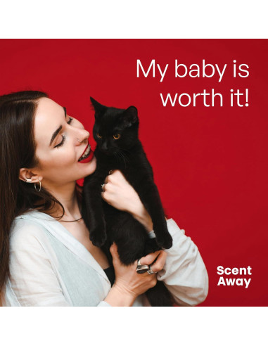 Desodorante para Gato Scent Away 298g - Sin Fragancia, Carbono Activo