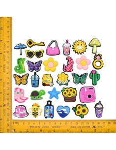 100 Encantos para Zapatos Multicolor - Decoración Creativa 2