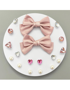 18 Piezas Accesorios de Encantos para Zapatos Mujeres Rosa 2